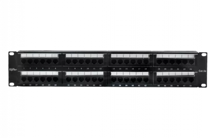 10-0405 SUPRLAN Патч-панель 19", 48хRJ-45, UTP, Cat.5e, 2U