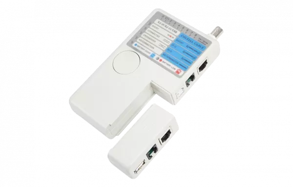 12-1003 Тестер кабеля универсальный 5 в 1  RJ-45+RJ-11+1394+USB+BNC  3468  REXANT