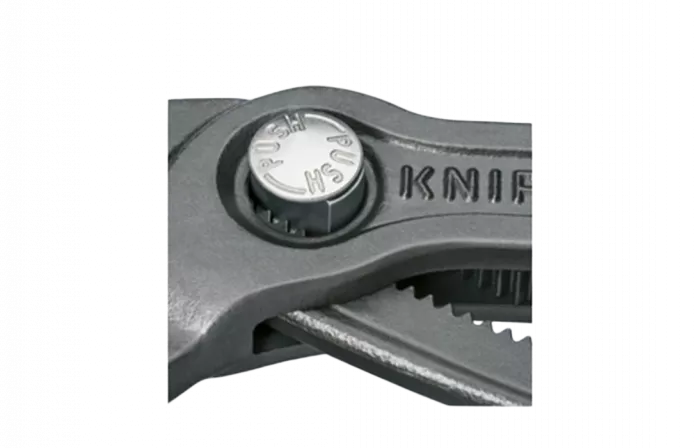 KN-8701250 COBRA® клещи переставные, зев 50 мм, длина 250 мм, фосфатированные, обливные ручки