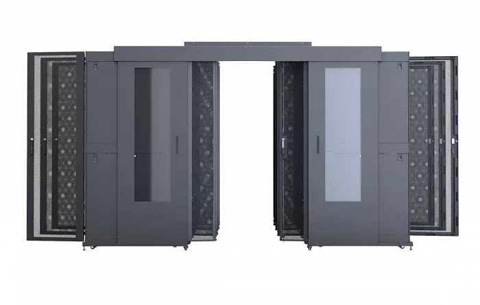 Двери для систем коридора раздвижные 45U (900x1200), для шкафов серверных ЦОД, ШТ-НП-СЦД-45U, СЦД-Д-45U-900-1200 комплект, RAL9005