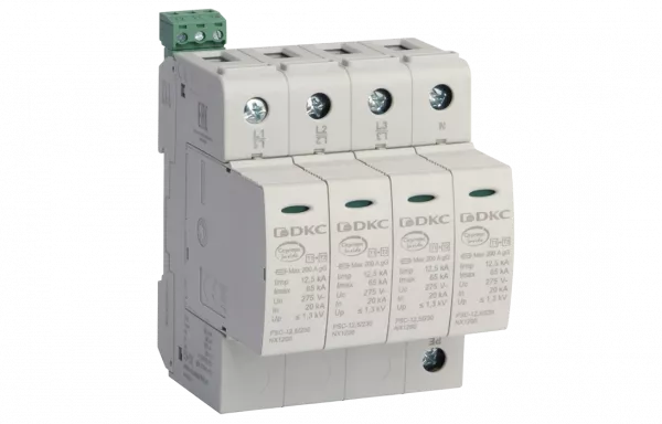 NX1242 УЗИП, класс I+II, 4-полюсный, L1-L2-L3-N