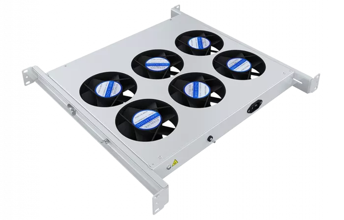 Вентиляторный модуль , 6 вентиляторов с цифровым термореле  ВМ-6-19"-Т-2 ССД