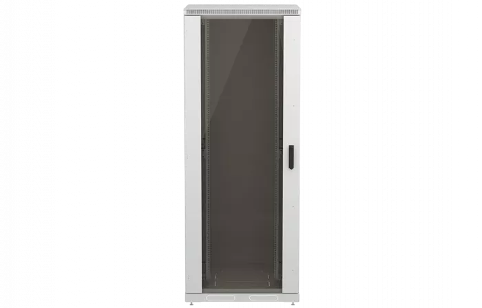 Шкаф телекоммуникационный напольный 19",42U(800x1000), ШТ-НП-42U-800-1000-С, передняя дверь стекло ССД