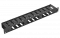 Органайзер кабельный горизонтальный с крышкой ОКГК-19"-1U-Ч чёрный ССД