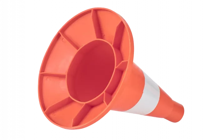 Конус сигнальный КС 1.6 с 1 светоотражающей полосой