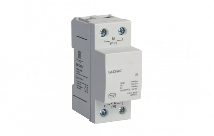 NX1012 УЗИП, класс I, 1-полюсный, N-PE, 100кА