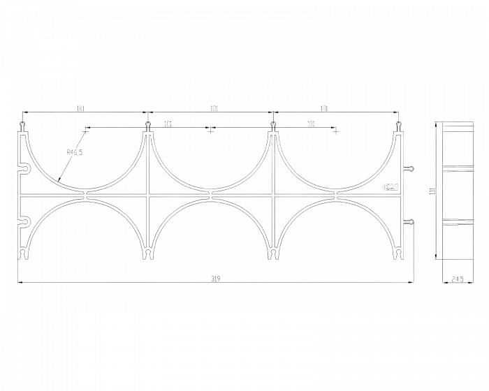 Кластер ССД-Пайп УльтраФ OD 90 мм  тройной