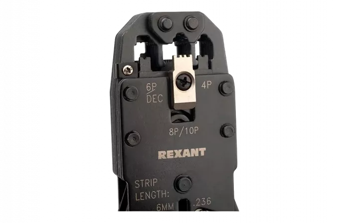 12-3442-1 Кримпер HT-200R ТАЙВАНЬ для обжима 10P10C, 8P8C, 6P6C, 4P4C REXANT