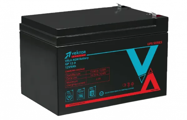 GP 12-9 Аккумуляторная батарея Vektor GP 12-9