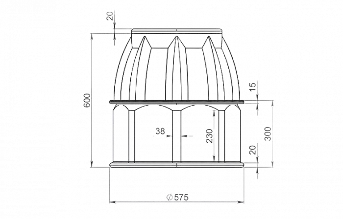 Колодец пластиковый ККТМ-2-ССД