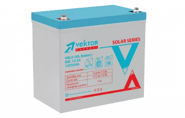 GEL 12-50 Аккумуляторная батарея Vektor GEL 12-55