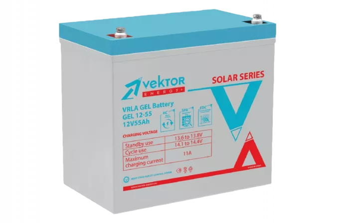 GEL 12-50 Аккумуляторная батарея Vektor GEL 12-55