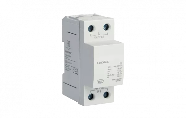 NX1001 УЗИП, класс I, 1-полюсный, L-N, 50кА (10