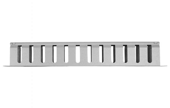 Органайзер кабельный горизонтальный с крышкой ОКГК-19"-1U ССД