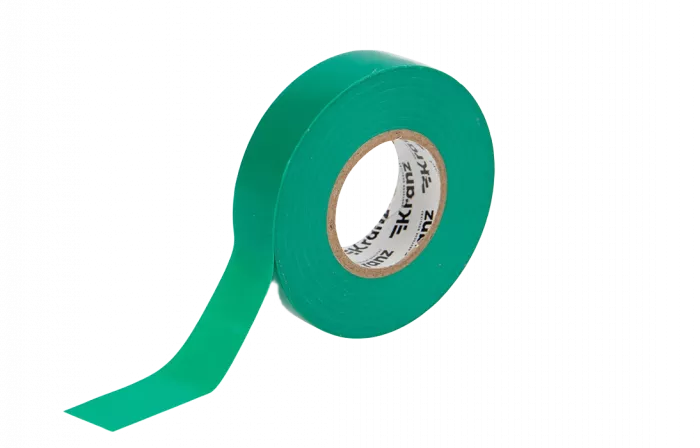 KR-09-2803 Изолента ПВХ KRANZ профессиональная, 0.18х19 мм, 20 м, зеленая упаковка 10 роликов