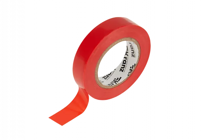 KR-09-2604 Изолента ПВХ KRANZ 0.13х15 мм, 20 м, красная упаковка 10 роликов