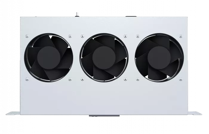 Вентиляторный модуль , 3 вентилятора с цифровым термореле ВМ-3-19"-Т-2 ССД