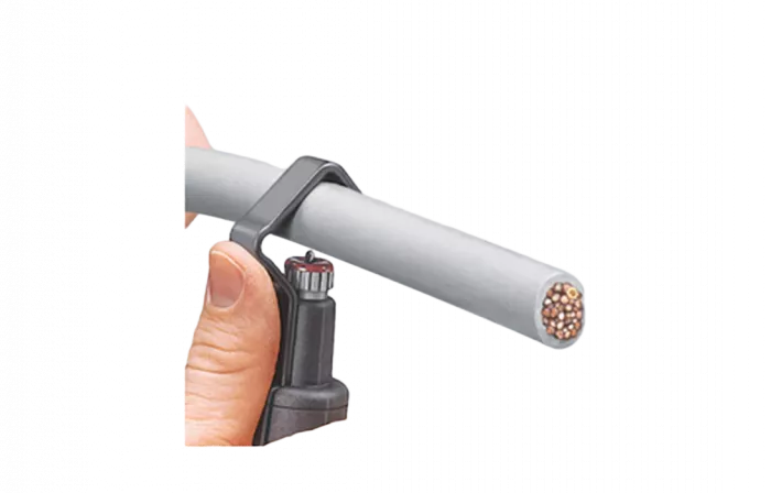 KN-1630135SB Стриппер для круглого кабеля из ПВХ, резины, силикона, тефлона (ПТФЭ), Ø 6 -29 мм, длина 135 мм, SB