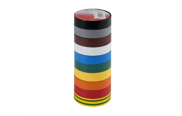 7100081327 Temflex 1300, разноцветная, универсальная изоляционная лента, 15мм х 10м х 0,13мм