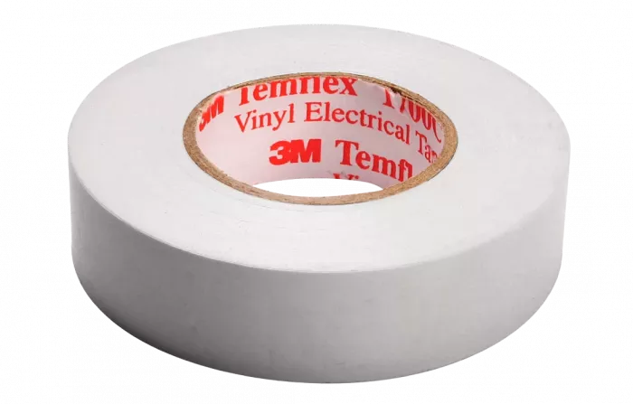 7100080344 Temflex 1300, белая, универсальная изоляционная лента, 19мм х 20м х0,13мм