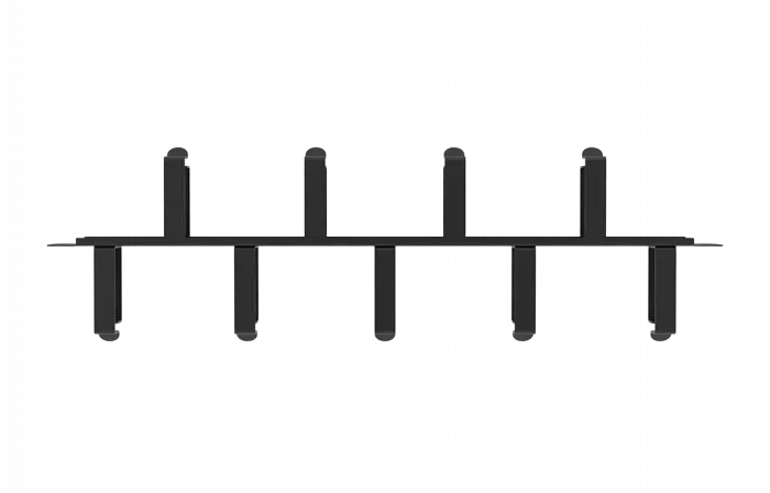 Органайзер кабельный горизонтальный двусторонний 19"  ОКГД-19"-1U
