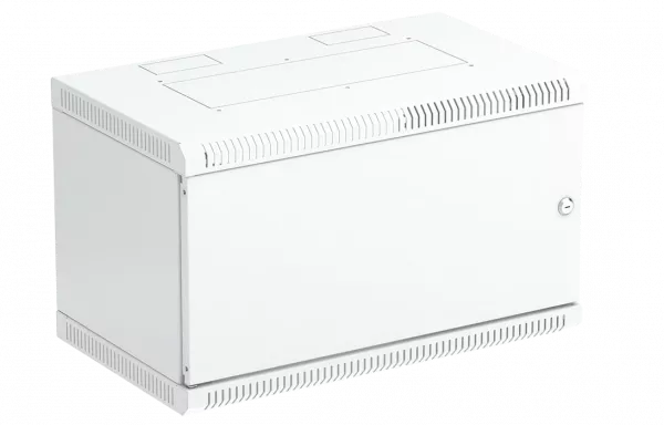 Шкаф телекоммуникационный настенный разборный 19”,6U(600x350), ШТ-НСр-6U-600-350-М дверь металл ССД
