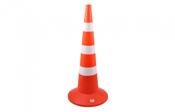 Конус сигнальный КС 3.4 с 3 белыми полосами