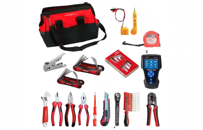 SK-LAN-2-PRO - набор для обслуживания кабельных линий связи с измерителем длинны линии