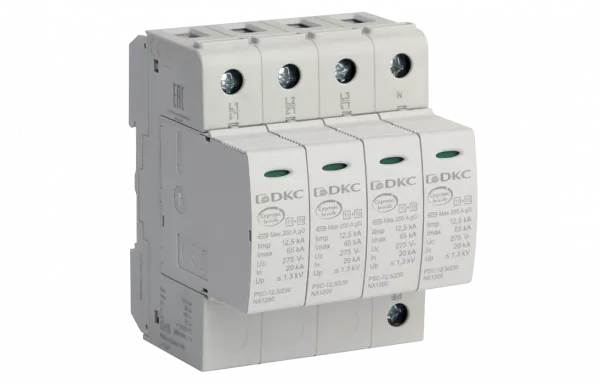 NX1241 УЗИП, класс I+II, 4-полюсный, L1-L2-L3-N