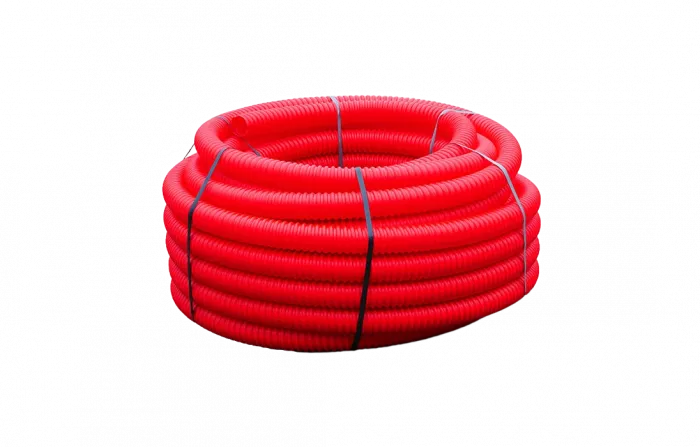 Труба ПНД гибкая для кабельной канализации д.75, 500Н, SN14, с протяжкой, 100м