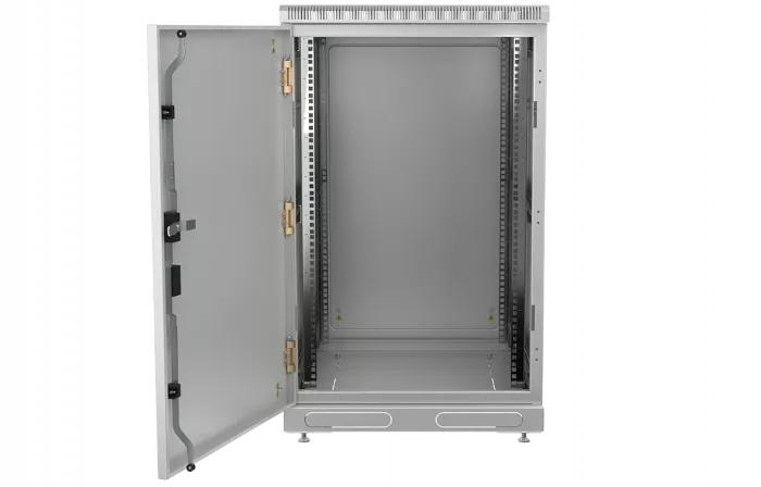 Шкаф телекоммуникационный напольный 19",18U(600x1000), ШТ-НП-18U-600-1000-М, передняя дверь металл ССД