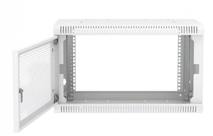 Шкаф телекоммуникационный настенный разборный 19”,6U(600x350), ШТ-НСр-6U-600-350-П дверь перфорированная ССД