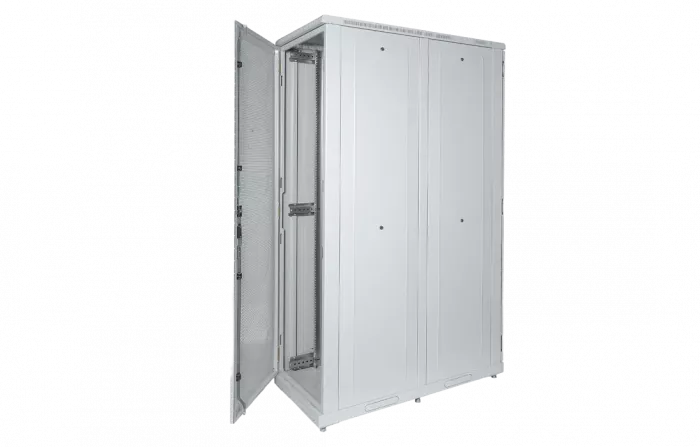 Шкаф телекоммуникационный напольный серверный 19",42U(800x1200) , ШТ-НП-С-42U-800-1200-ПП передняя,задняя двери перфорированные ССД