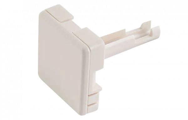 7100086526/80611498074 CLR-POE-60 Заглушка места выхода кабеля из стены 20х20 мм, цвет белый (60 шт. в упаковке)