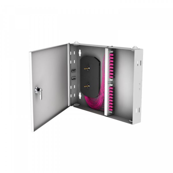 Кросс настенный NTSS PREMIUM, предсобранный, 12 портов SC/UPC, 50/125 мкм OM4