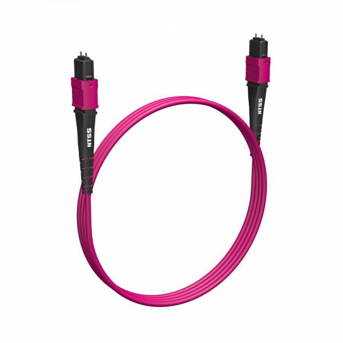 Волоконно-оптическая сборка trunk NTSS 8ов, MPO/UPC (female)-MPO/UPC (female), полярность А, 50/125 OM4, внутренний, 1м, LSZH