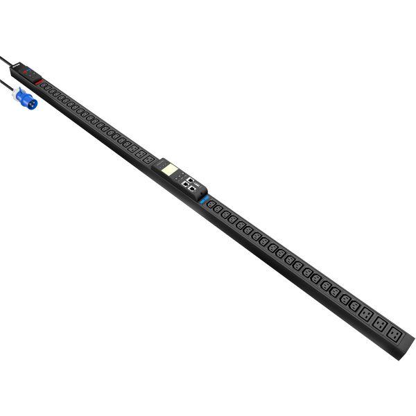 Блок распределения питания NTSS Metered, 1ф32А, 7.4кВт, 2 автоматических выключателя, (36)С13, (6)С19, 3м кабель с вилкой IEC 60309, 1609х52х44.4 мм