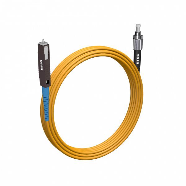 Шнур оптический NTSS spc MU/UPC-FC/UPC 9/125 2.0мм 5м LSZH (патч-корд)