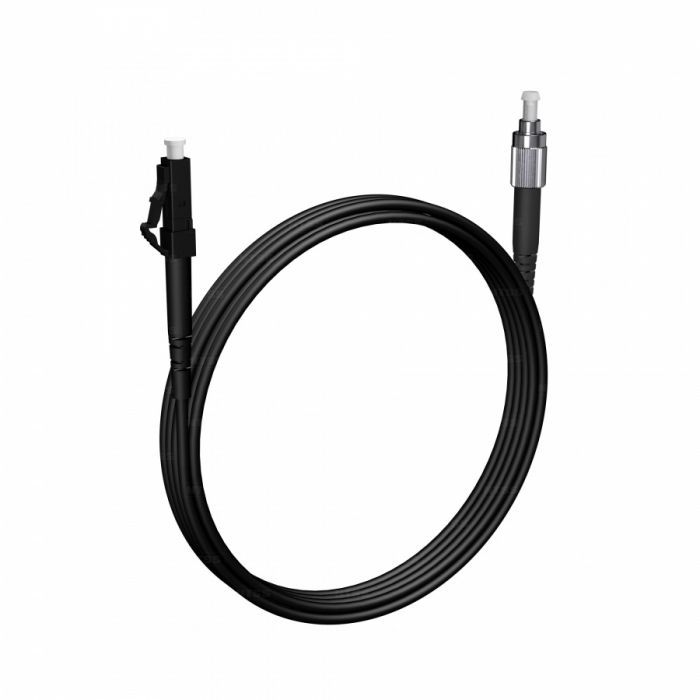 Шнур оптический NTSS PREMIUM spc LC/APC-FC/APC 9/125 3.0мм 3м черный LSZH (патч-корд)