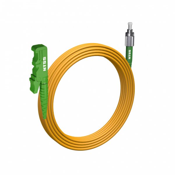 Шнур оптический NTSS spc E2000/APC-FC/APC 9/125 3.0мм 20м LSZH (патч-корд)