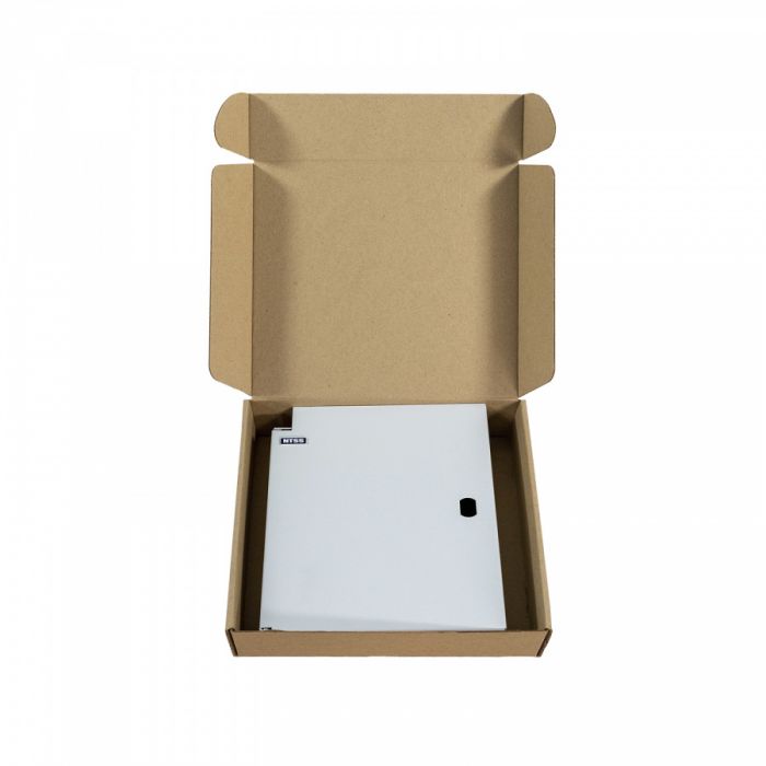 Кросс NTSS оптический настенный Мини, укомплектованный, 8 портов LC/UPC duplex, 50/125 мкм (планка, ложемент, пигтейлы, КДЗС, адаптеры) серый RAL 7035