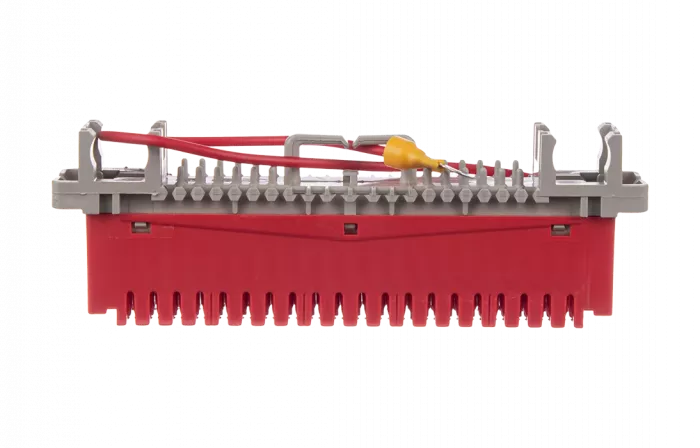 Плинт заземления универсальный ПВТ 10 пар, красный