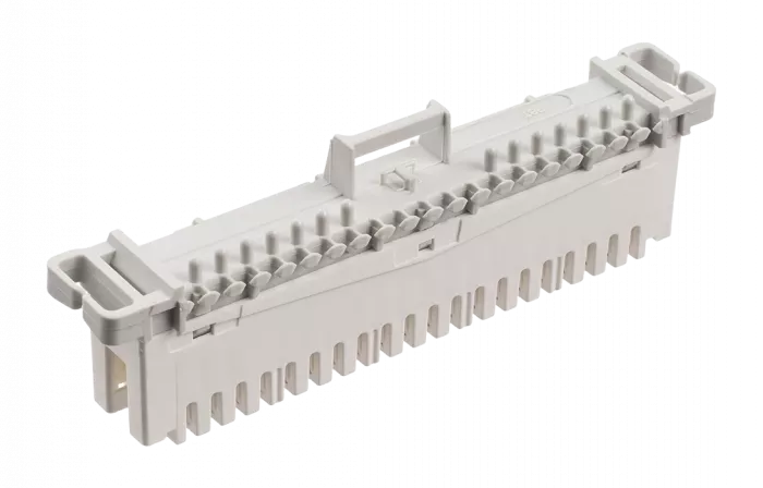 Плинт ПВТ-10Р Эконом, LSA plus,10 пар неразмыкаемые контакты 0...9