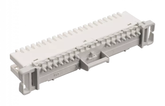 Плинт ПВТ-10Р Эконом, LSA plus,10 пар неразмыкаемые контакты 0...9