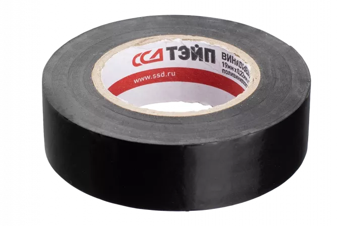 Лента виниловая ЛВ-1 ССД-ТЭЙП 19мм х 0,22мм х 10,8м