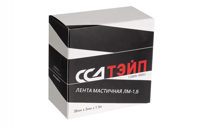 Лента мастичная ЛМ-1,5 ССД-ТЭЙП 38мм х 1,5м х 3мм