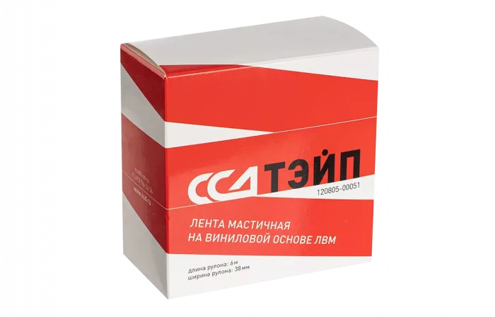 Лента мастичная на виниловой основе ЛВМ ССД-ТЭЙП 38мм х 6м