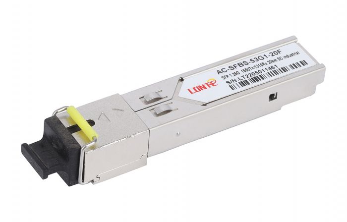 Модуль SFP WDM 1.25G Tx1550/Rx1310 20km SC DDM  Industrial