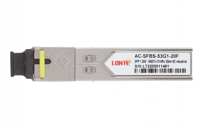 Модуль SFP WDM 1.25G Tx1550/Rx1310 20km SC DDM  Industrial