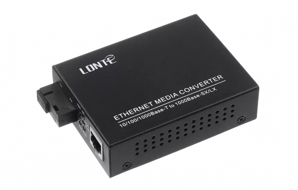 Медиаконвертер 10/100/1000M, Tx1310/Rx1550 20km, RJ45 SC